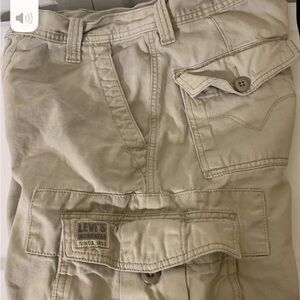 Rare Vintage Levi’s Mens Sz 30 Marine Utility Cargo Short Khaki